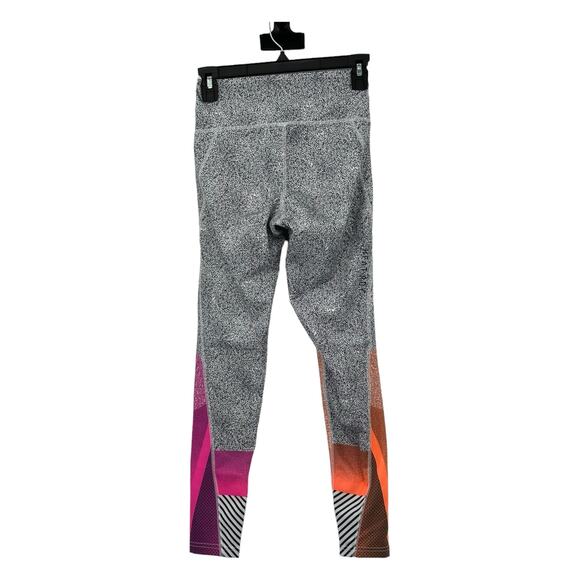 Adidas Peloton Tights Women XS Heat RDY Training Black White Color Block Workout - Picture 3 of 7